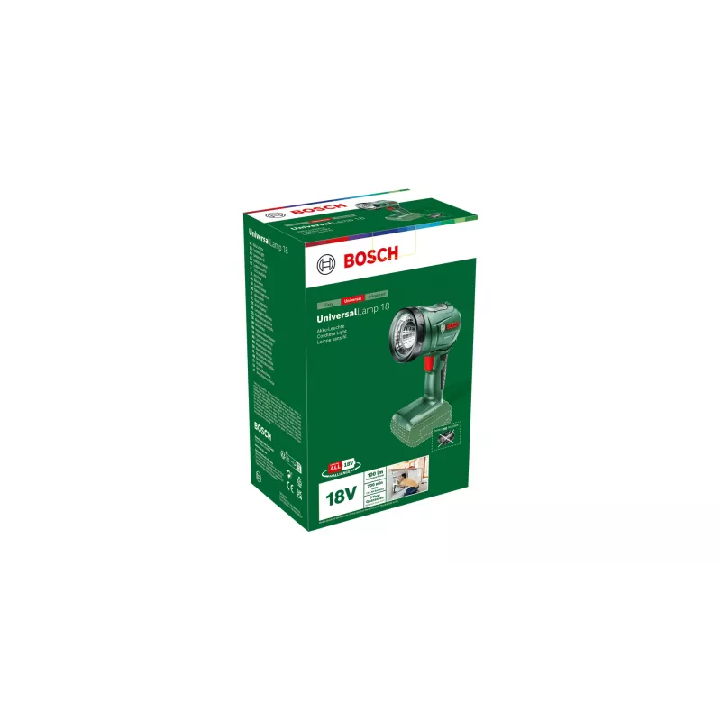 Bosch UniversalLamp 18 μαύρο, πράσινο LED