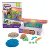 Kinetic Sand, Project Planet Turtle Beach με 397g άμμο παιχνιδιού, εργαλεία & καλούπια, βιώσιμα φιλικά προς το περιβάλλον υλικά, αισθητηριακό παιχνίδι για παιδιά