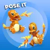 MEGA Pokémon Build & Show Charmander σετ παιχνιδιού κατασκευής, ύψος 10 cm,