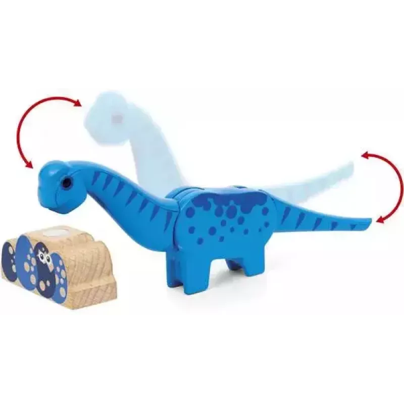 Τρένο BRIO Dinosaur Battery Train Πολύχρωμο Ξύλο 3+