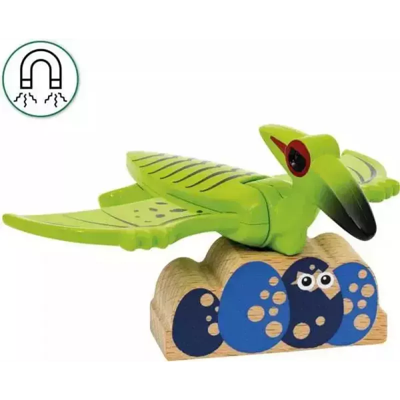 Τρένο BRIO Dinosaur Battery Train Πολύχρωμο Ξύλο 3+