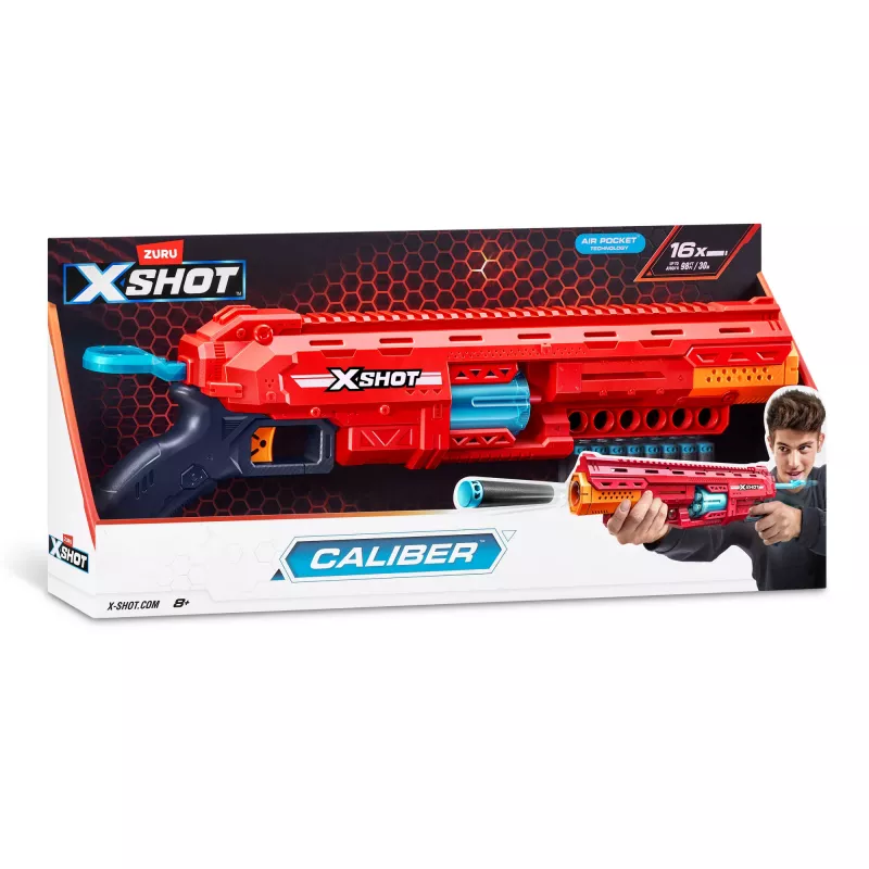 ZURU XSHOT Excel 36675 Caliber εκτοξευτής βελών, εμβέλεια 27 m