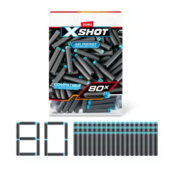 XSHOT Excel Ανταλλακτικά βέλη (80 βέλη) ZURU