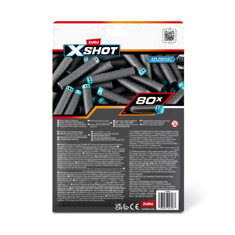 XSHOT Excel Ανταλλακτικά βέλη (80 βέλη) ZURU