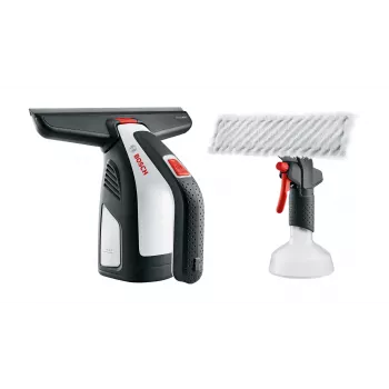 Bosch GlassVAC Solo Plus 06008B7200 ηλεκτρική σκούπα τζαμιών με μπουκάλι ψεκασμού, αυτονομία 30 λεπτά, μαύρο/γκρι