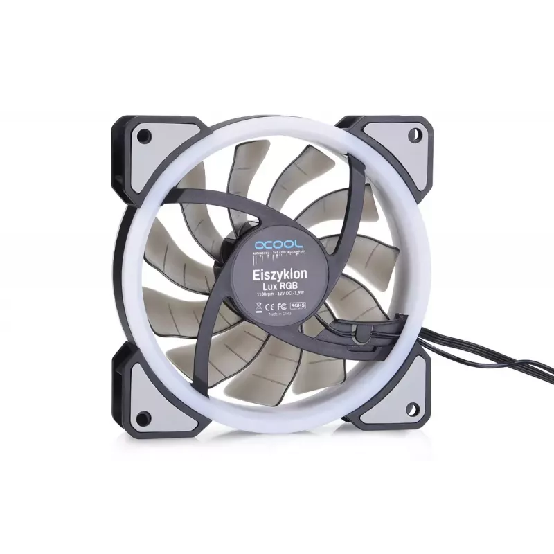 Ανεμιστήρας Alphacool Eiszyklon Aurora LUX Digital RGB 12 cm διαφανές