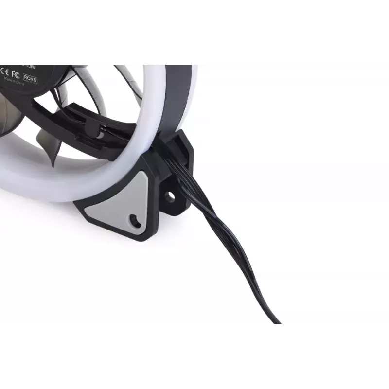 Ανεμιστήρας Alphacool Eiszyklon Aurora LUX Digital RGB 12 cm διαφανές