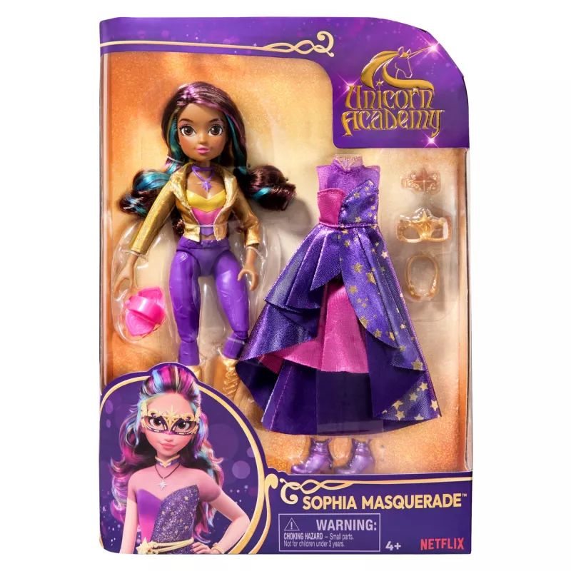 Κούκλα μόδας Spinmaster Unicorn Academy Sophia Masquerade 241 mm Πολύχρωμο