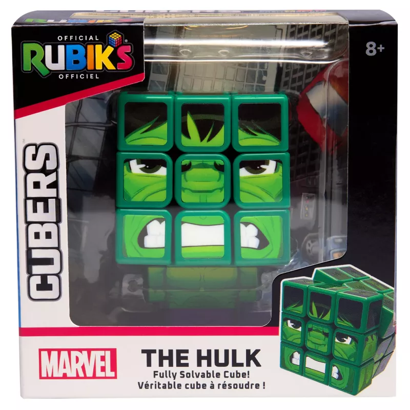 Spin Master Rubik's - Cubers 3x3 Hulk, παιχνίδι επιδεξιότητας