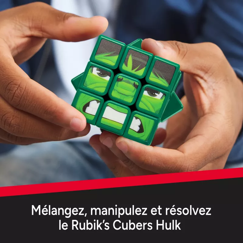 Spin Master Rubik's - Cubers 3x3 Hulk, παιχνίδι επιδεξιότητας