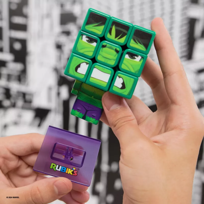Spin Master Rubik's - Cubers 3x3 Hulk, παιχνίδι επιδεξιότητας