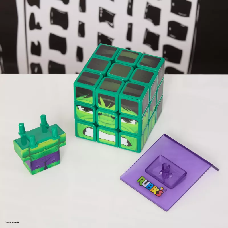 Spin Master Rubik's - Cubers 3x3 Hulk, παιχνίδι επιδεξιότητας