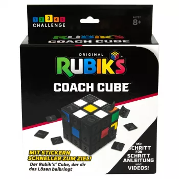 Rubik’s Coach Cube, Μάθετε να λύνετε τον κύβο 3x3 με αυτοκόλλητα, οδηγίες & βίντεο | Fidget Toy για μείωση του στρες | Fidget Cube για ενήλικες | από 8 ετών