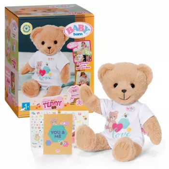 Λούτρινο zapf creation BABY born Singing Teddy 837962 — Λούτρινο αρκουδάκι που τραγουδάει για κούκλες