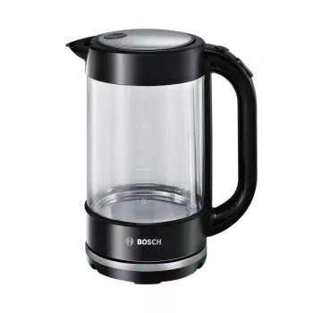 Ηλεκτρικός βραστήρας Bosch TWK70B03 1,7 L, 2400 W, Γυάλινο περίβλημα, Μαύρο/Διάφανο