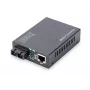 DIGITUS Μετατροπέας μέσων, Multimode 10/100Base-TX σε 100Base-FX, με τροφοδοτικό, βύσμα SC, έως 2 km