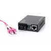 DIGITUS Μετατροπέας μέσων, Multimode 10/100Base-TX σε 100Base-FX, με τροφοδοτικό, βύσμα SC, έως 2 km