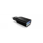 ICY BOX IB-CB003 USB 3.0 Type-C USB 3.0 Type-A Μαύρο