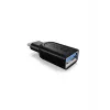 ICY BOX IB-CB003 USB 3.0 Type-C USB 3.0 Type-A Μαύρο