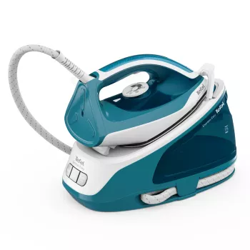 Tefal Express Easy SV6131E0 σταθμός σιδερώματος ατμού, 5,8 bar, 120 g/min, εκτόξευση ατμού 350 g/min, 1,7 l, αυτόματη απενεργοποίηση, λευκό/τιρκουάζ