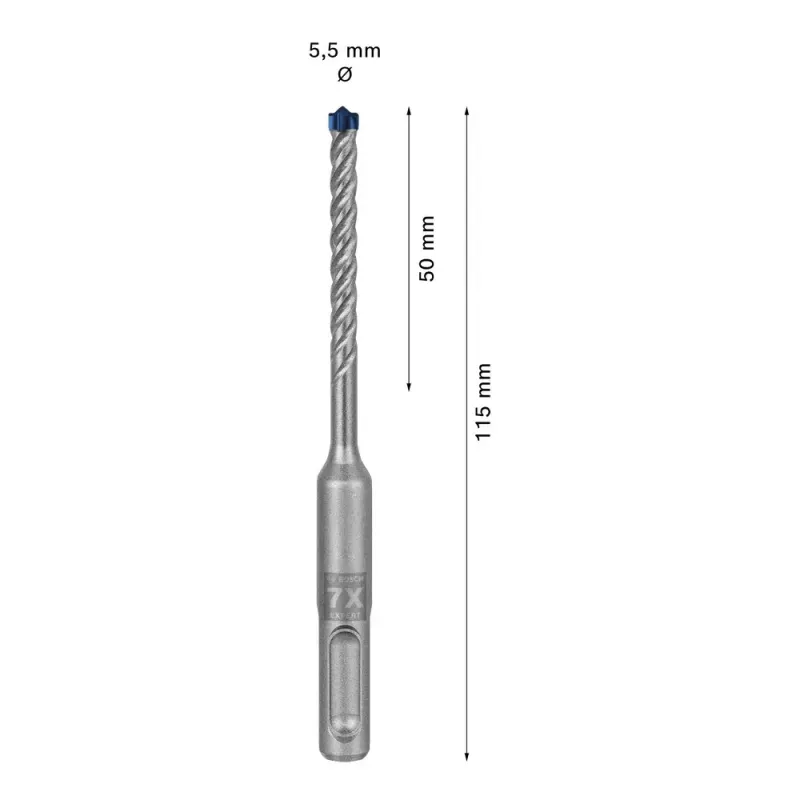 Τρυπάνι Bosch SDS plus-7X 5,5 mm 115 mm