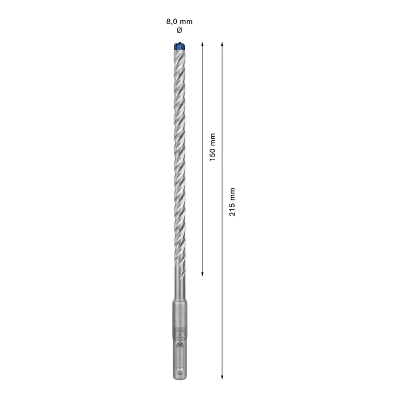 Τρυπάνι Bosch SDS plus-7X 8mm 215mm
