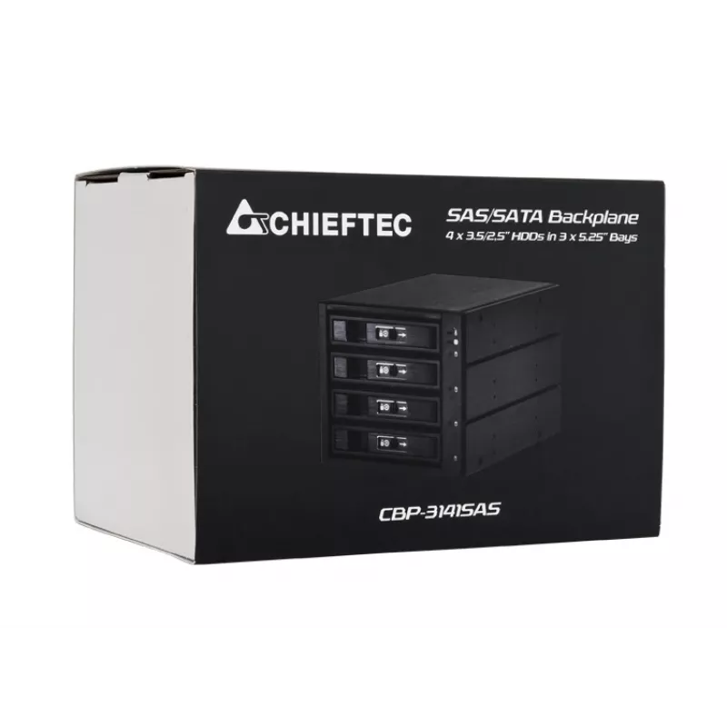 Chieftec CBP-3141SAS κάλυμμα θήκης δίσκου μαύρο