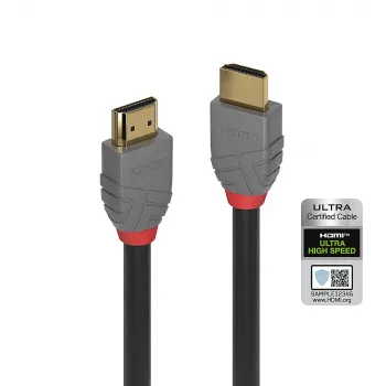 Lindy 0,5 m Καλώδιο Ultra-High-Speed-HDMI, Anthra Line