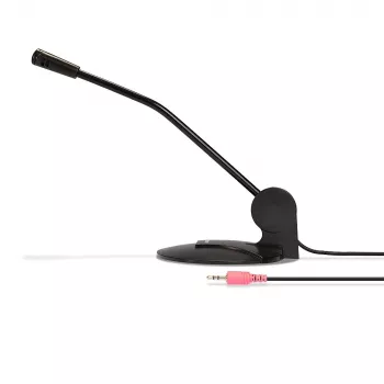 Lindy 20440 επιτραπέζιο μικρόφωνο ήχου 3,5 mm, μικρόφωνο συνεδρίων, 30 Hz - 10 kHz, ενσύρματο, μαύρο