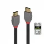 Lindy 1m Καλώδιο Ultra High Speed HDMI, Anthra Line, 1 m, HDMI Type-A (Standard), HDMI Type-A (Standard), 3D, 48 Gbit/s, Μαύρο