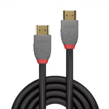 Lindy 3m Καλώδιο Ultra High Speed HDMI, Anthra Line, 3 m, HDMI Type-A (Standard), HDMI Type-A (Standard), 3D, 48 Gbit/s, Μαύρο