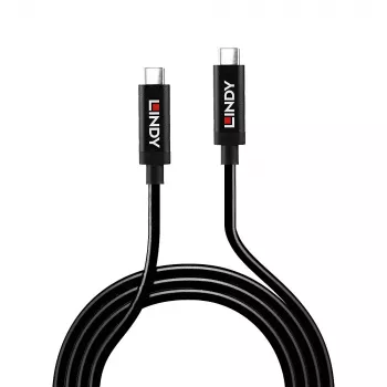 Lindy 5m ενεργό καλώδιο USB 3.2 Gen 2 C/C, 5 m, USB C, USB C, USB 3.2 Gen 2 (3.1 Gen 2), 10 Gbit/s, Μαύρο