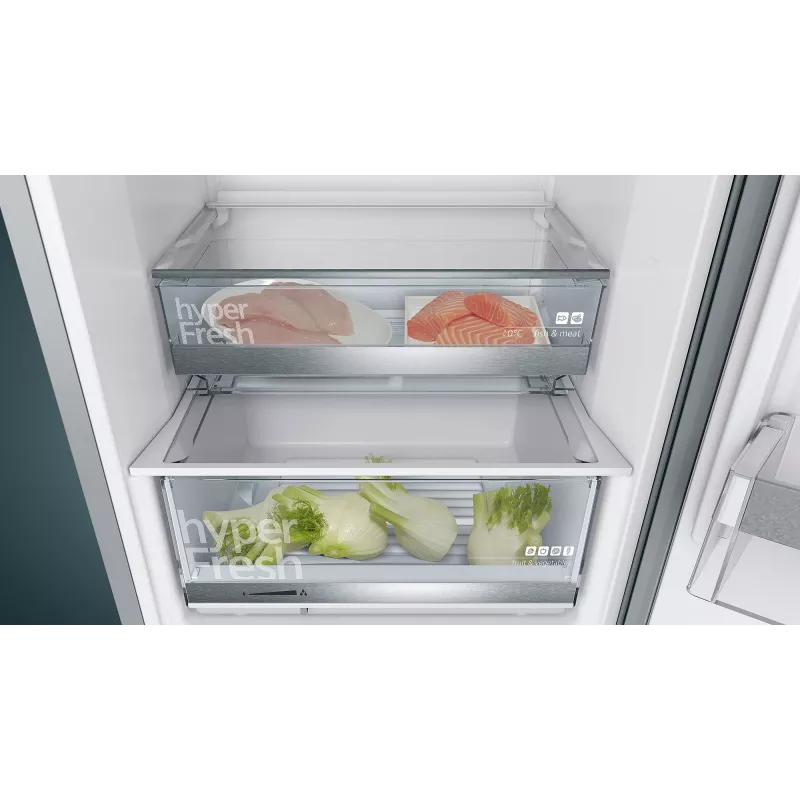 Siemens iQ500 KG39EAICA Ψυγειοκαταψύκτης Ελεύθερος 343 L Ασημί