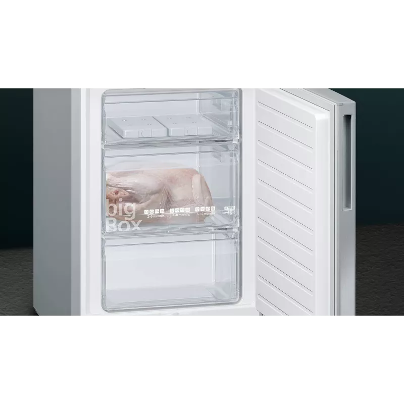 Siemens iQ500 KG39EAICA Ψυγειοκαταψύκτης Ελεύθερος 343 L Ασημί