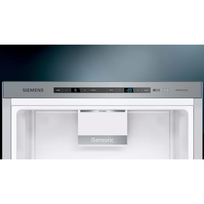 Siemens iQ500 KG39EAICA Ψυγειοκαταψύκτης Ελεύθερος 343 L Ασημί