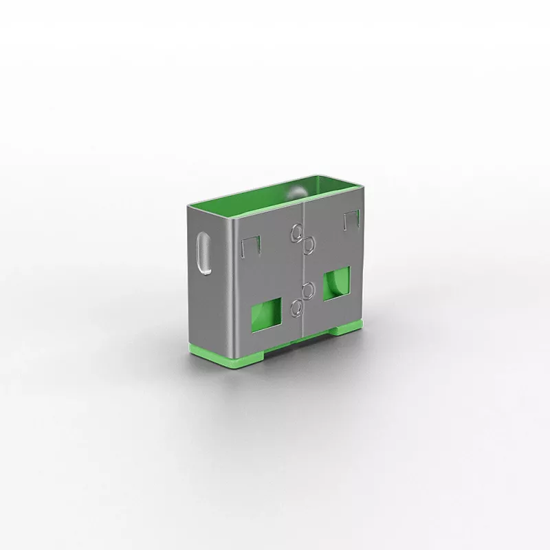 Lindy USB-Port-Blocker (χωρίς κλειδί) – Συσκευασία 10 τεμ., Κωδικός χρώματος: Πράσινο
