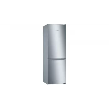 Bosch Serie 2 KGN33NLEB ψυγειοκαταψύκτης, ελεύθερης τοποθέτησης, 279 l, No Frost, E, ανοξείδωτο ατσάλι