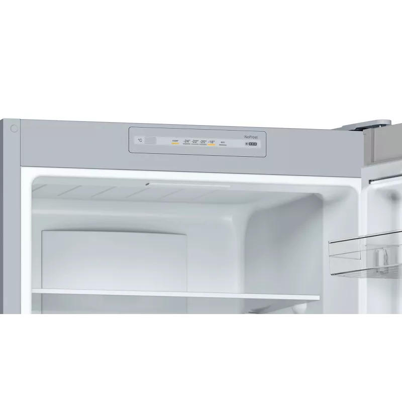 Bosch Serie 2 KGN33NLEB ψυγειοκαταψύκτης, ελεύθερης τοποθέτησης, 279 l, No Frost, E, ανοξείδωτο ατσάλι