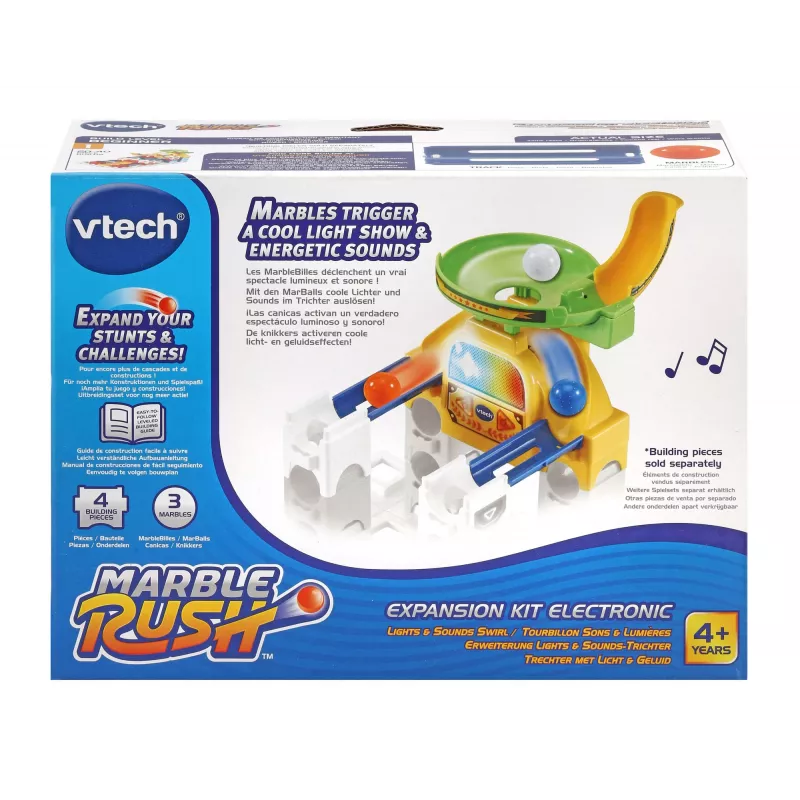 VTech Marble Rush - σετ επέκτασης ηλεκτρονικό - χωνί, 4 ετών, ήχος, AA, πλαστικό, πολύχρωμο