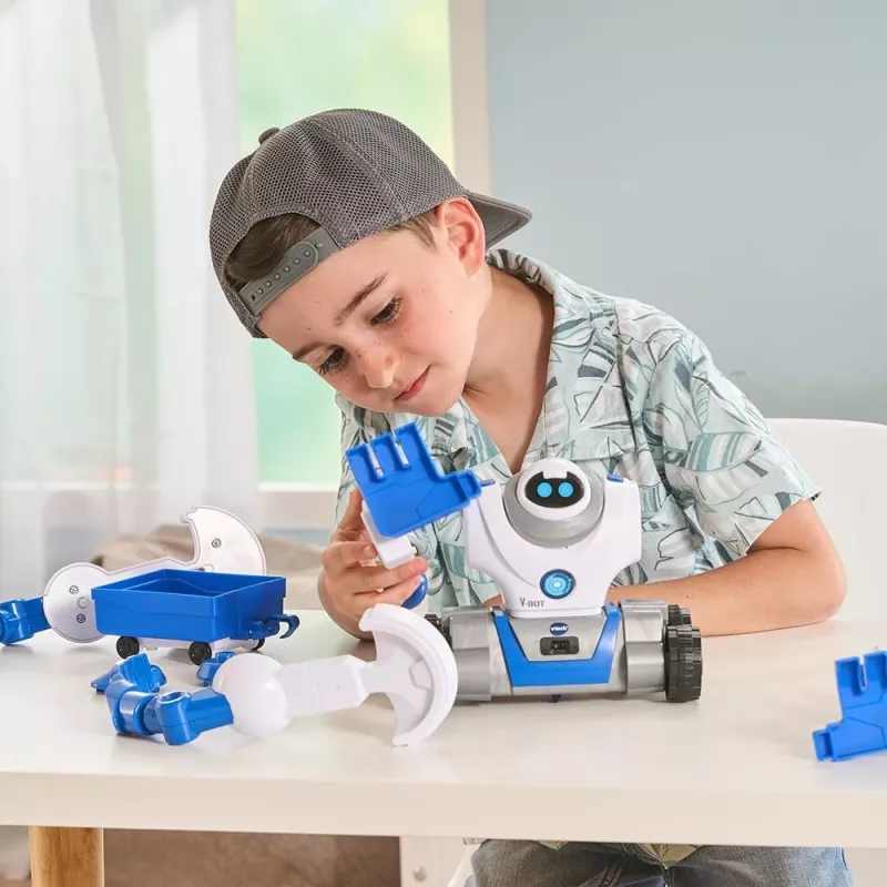 VTech V-Bot, αγόρι/κορίτσι, 5 έτη, με ήχο VTech V-Bot. Τύπος μπαταρίας: AA. Χρώμα προϊόντος: μαύρο, μπλε, λευκό