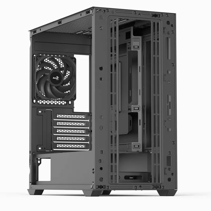 Mini Tower PC Aerocool D301A Μαύρο Ξύλο ATX τροφοδοτικό