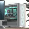 Mini Tower PC Aerocool D301A Μαύρο Ξύλο ATX τροφοδοτικό