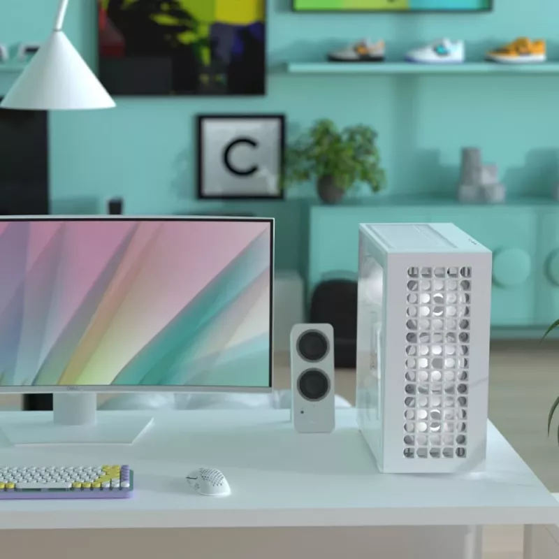 Aerocool D502A Midi Tower Λευκό