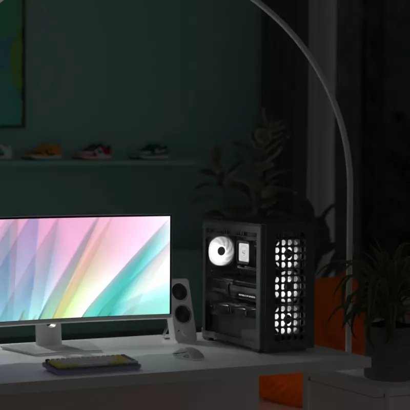 Aerocool D502A Midi Tower Λευκό