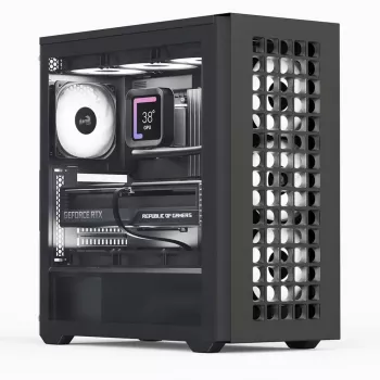 Aerocool D502A Midi Tower Μαύρο