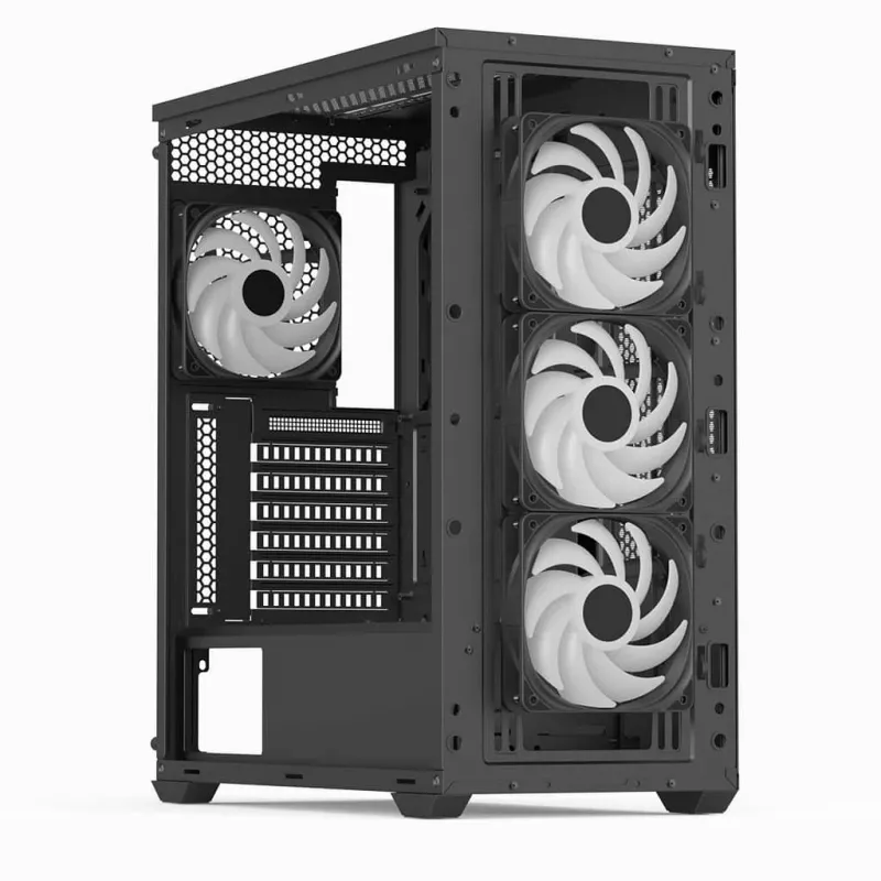 Aerocool D502A Midi Tower Μαύρο