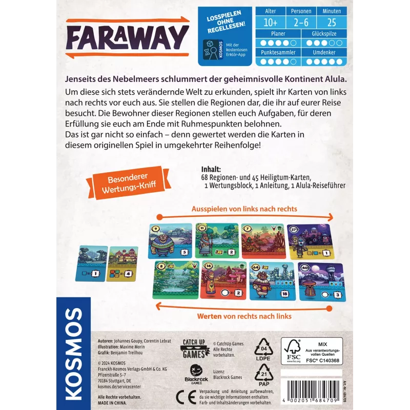 Kosmos Faraway 25 λεπ. παιχνίδι καρτών