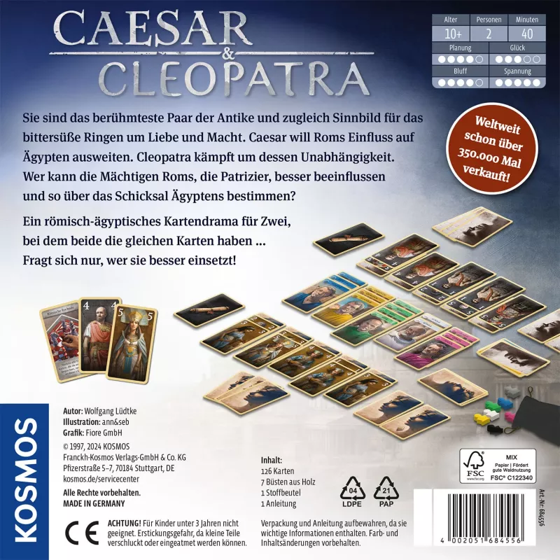 Kosmos Caesar & Cleopatra 40 λεπ. παιχνίδι καρτών στρατηγικής