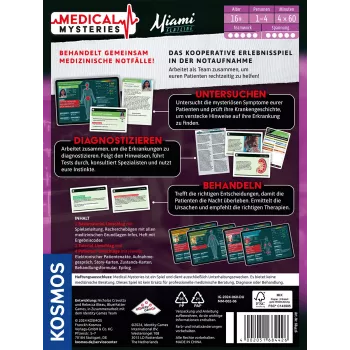 Kosmos Medical Mysteries - Miami Flatline 60 λεπ. επιτραπέζιο παιχνίδι συλλογισμού