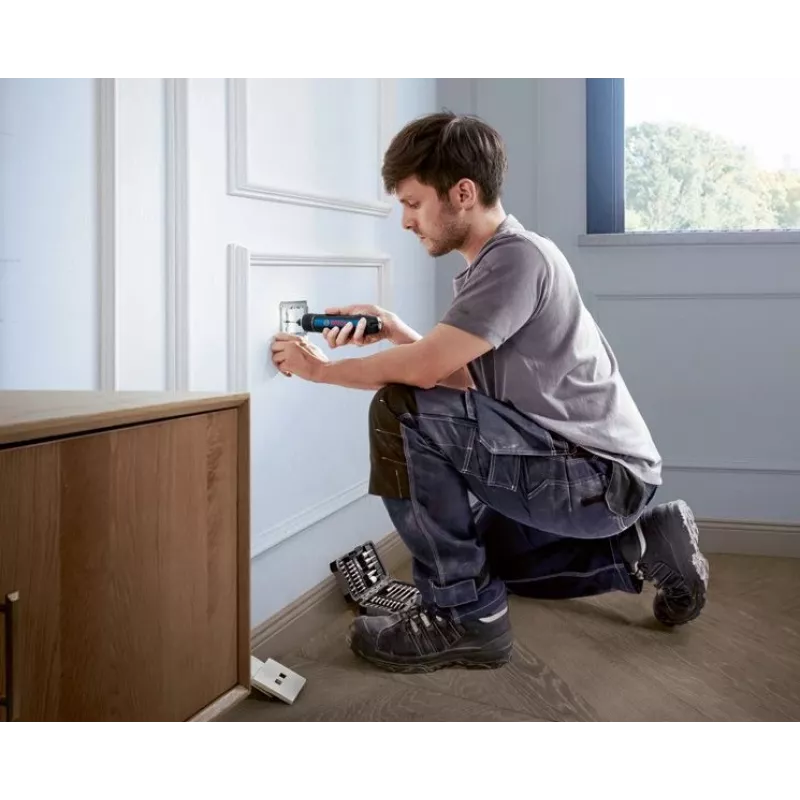 Επαναφορτιζόμενο κατσαβίδι Bosch GO 3 Professional 06019H2201, 3,6 V, 360 σ.α.λ., 1/4 ιντσών, σε μίνι βαλιτσάκι, μπλε/μαύρο